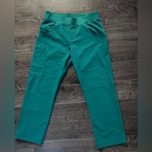 Figs Hunter Green Scrub Pants Size S